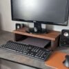 Black Walnut Desk Monitor Shelf