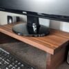 Black Walnut Desk Monitor Shelf
