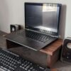 Black Walnut Desk Monitor Shelf