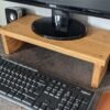 Solid Oak Desk Monitor Riser