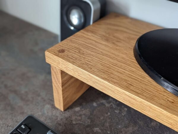 Solid Oak Desk Monitor Riser