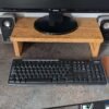Solid Oak Desk Monitor Riser