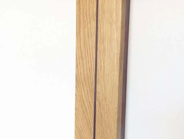 Wall vase, wall pocket plant holder, indoor planter, dried, artificial and faux flower holder - Solid Oak & Purpleheart