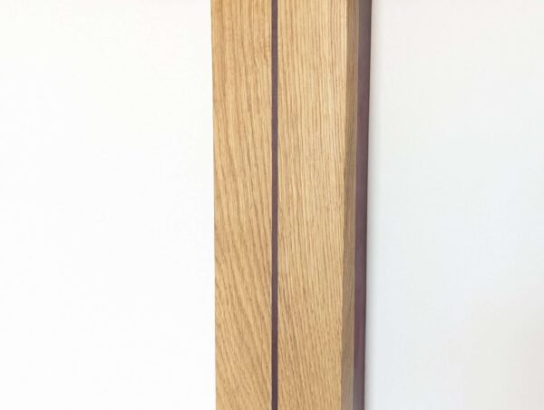 Wall vase, wall pocket plant holder, indoor planter, dried, artificial and faux flower holder - Solid Oak & Purpleheart