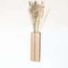 Wall vase, wall pocket plant holder, indoor planter, dried, artificial and faux flower holder - Solid Oak & Purpleheart