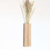 Wall vase, wall pocket plant holder, indoor planter, dried, artificial and faux flower holder - Solid Oak & Purpleheart