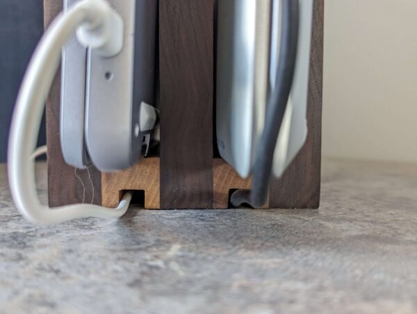 Black Walnut Vertical laptop stand