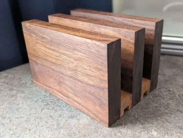 Black Walnut Vertical laptop stand