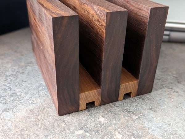 Black Walnut Vertical laptop stand