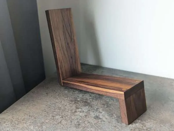 Tabletop Book Storage, Book Stand, Book Rack, Magazine Rack, Bookcase - Black Walnut