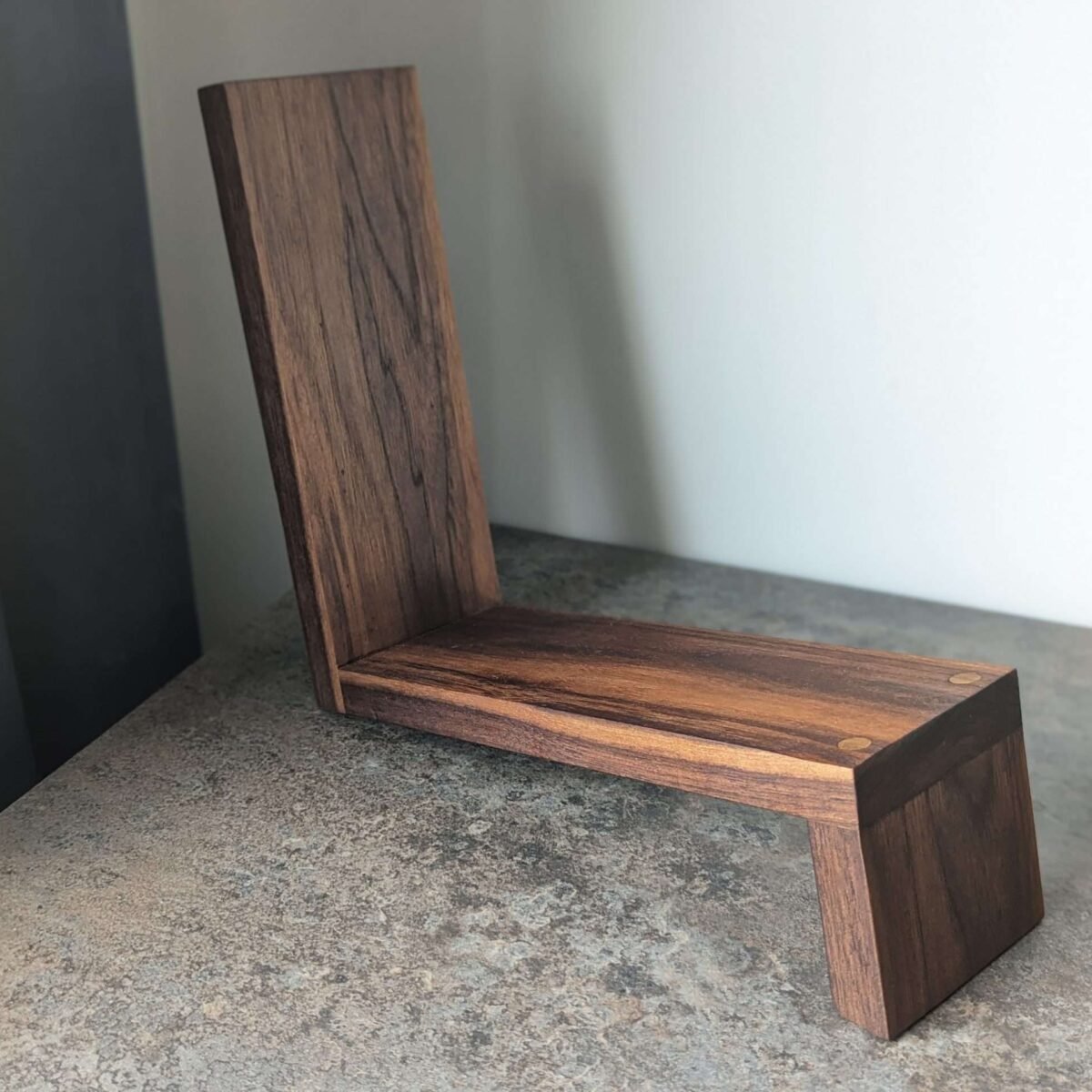 Tabletop Book Storage, Book Stand, Book Rack, Magazine Rack, Bookcase - Black Walnut