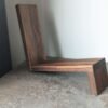 An elegant and stylish solid Black Walnut vinyl storage rack for either 12" LPs or 7" Singles that you'll love to have on display.