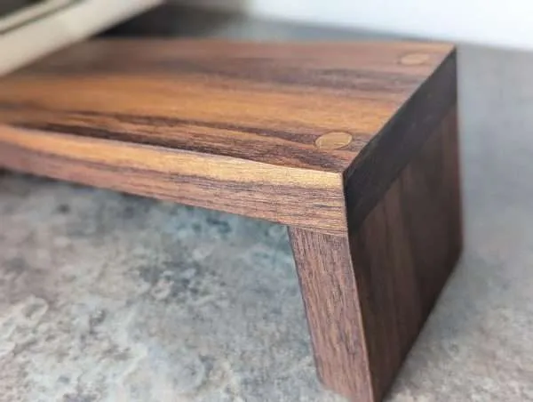 Tabletop Book Storage, Book Stand, Book Rack, Magazine Rack, Bookcase - Black Walnut
