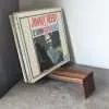An elegant and stylish solid Black Walnut vinyl storage rack for either 12" LPs or 7" Singles that you'll love to have on display.