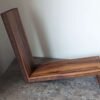 An elegant and stylish solid Black Walnut vinyl storage rack for either 12" LPs or 7" Singles that you'll love to have on display.