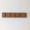 Solid Oak Coat Hooks, Wooden Coat Rack, Scandi Coat Pegs