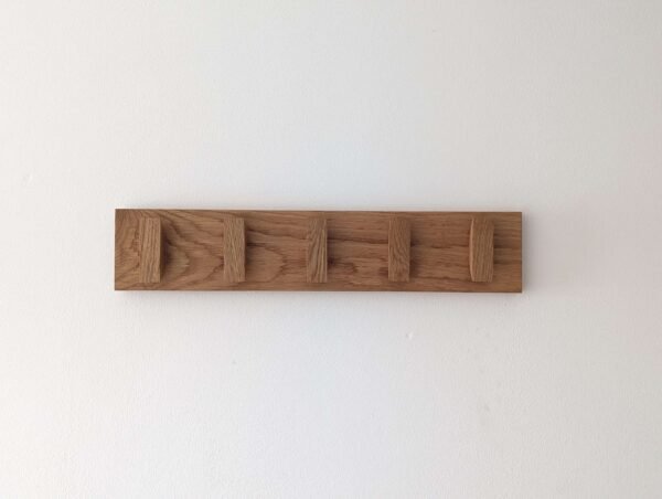 Solid Oak Coat Hooks, Wooden Coat Rack, Scandi Coat Pegs