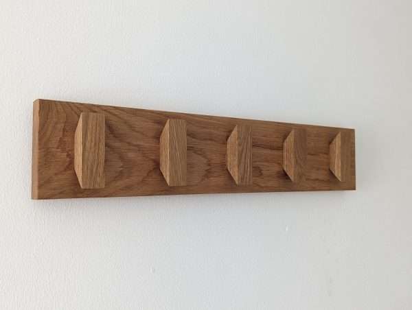 Solid Oak Coat Hooks, Wooden Coat Rack, Scandi Coat Pegs