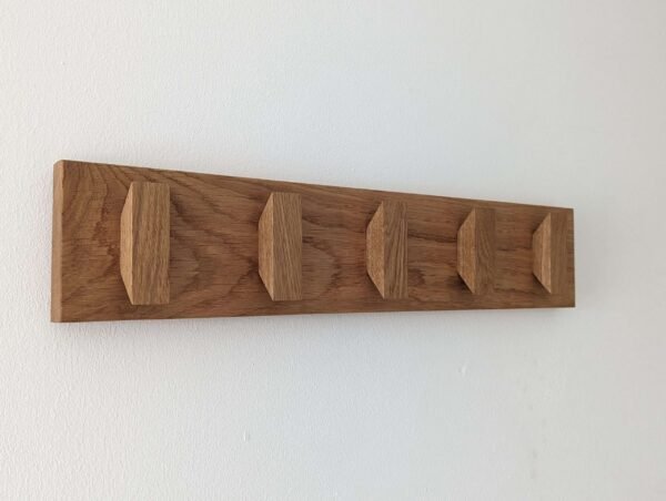 Solid Oak Coat Hooks, Wooden Coat Rack, Scandi Coat Pegs
