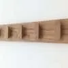Solid Oak Coat Hooks, Wooden Coat Rack, Scandi Coat Pegs