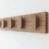 Solid Oak Coat Hooks, Wooden Coat Rack, Scandi Coat Pegs