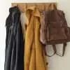 Solid Oak Coat Hooks, Wooden Coat Rack, Scandi Coat Pegs