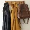 Solid Oak Coat Hooks, Wooden Coat Rack, Scandi Coat Pegs