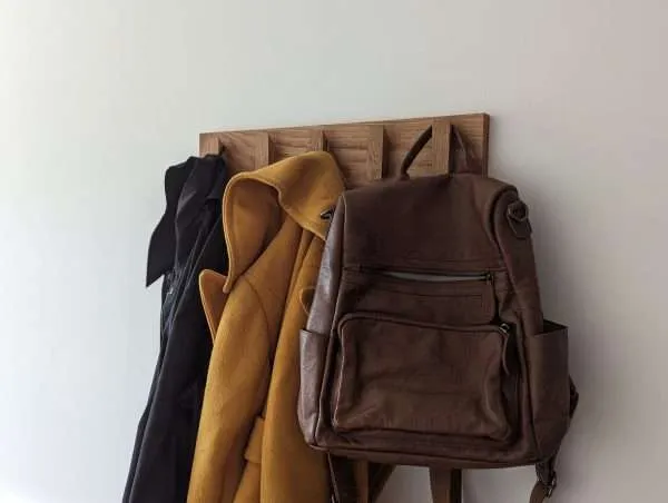 Solid Oak Coat Hooks, Wooden Coat Rack, Scandi Coat Pegs