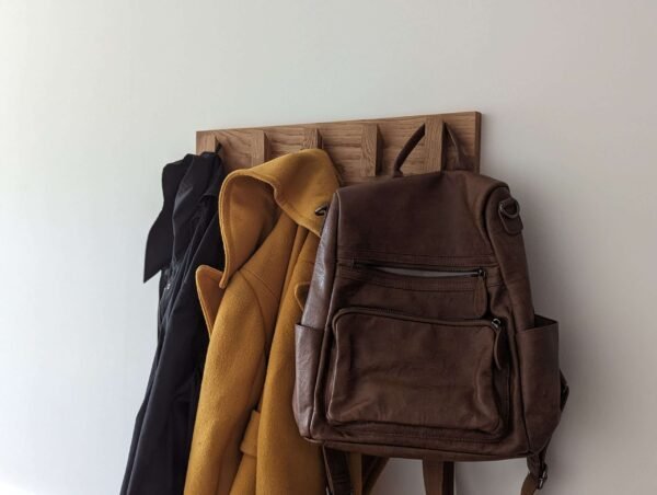 Solid Oak Coat Hooks, Wooden Coat Rack, Scandi Coat Pegs
