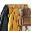 Solid Oak and Black Walnut Coat Rack, Wooden Coat Hooks, Scandi Coat Pegs