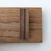 Solid Oak and Black Walnut Coat Rack, Wooden Coat Hooks, Scandi Coat Pegs