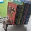 Tabletop Book Storage, Book Stand, Book Rack, Magazine Rack, Bookcase - Black Walnut