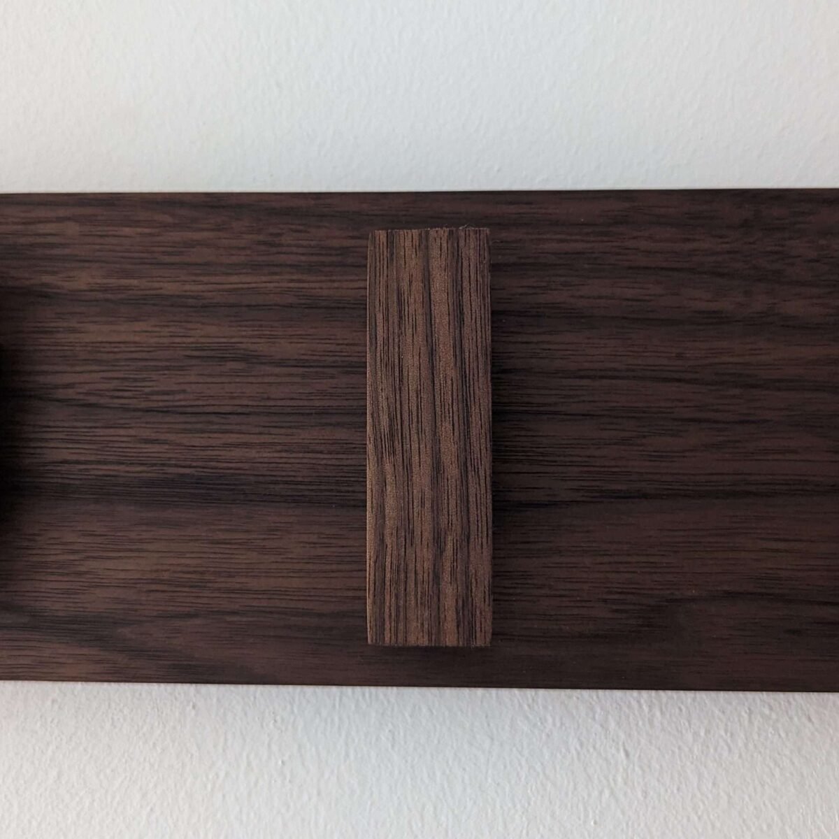 Solid Black Walnut Scandi Coat Rack, Wooden Coat Hooks, Coat Pegs