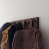 Solid Black Walnut Scandi Coat Rack, Wooden Coat Hooks, Coat Pegs