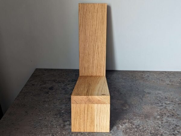 Solid Oak Vinyl Storage Stand, LP Storage Rack, 12" LP 7" Single Display Rack