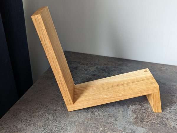 Solid Oak Vinyl Storage Stand, LP Storage Rack, 12" LP 7" Single Display Rack