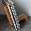 Solid Oak Vinyl Storage Stand, LP Storage Rack, 12" LP 7" Single Display Rack