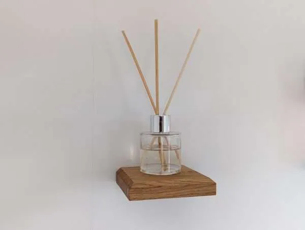 Small Floating Shelf - Solid Oak - Screw in Shelf