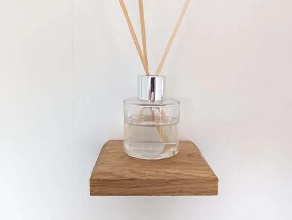 Small Floating Shelf - Solid Oak - Screw in Shelf