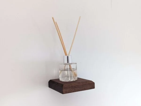 Small Floating Shelf - Solid Black Walnut - Screw in Shelf
