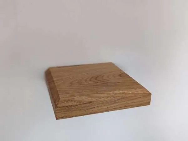 Small Floating Shelf - Solid Oak - Screw in Shelf