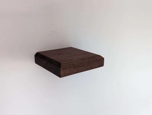 Small Floating Shelf - Solid Black Walnut - Screw in Shelf