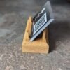 Oak business card stand