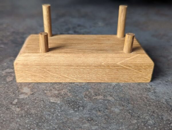 Oak business card stand