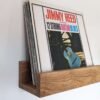 Solid Oak Vinyl Shelf - Wall mounted