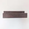 Black walnut wall mounted vinyl shelf