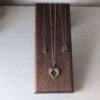 Angled Necklace Display Stand - Black Walnut