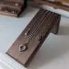 Angled Necklace Display Stand - Black Walnut