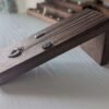 Angled Necklace Display Stand - Black Walnut