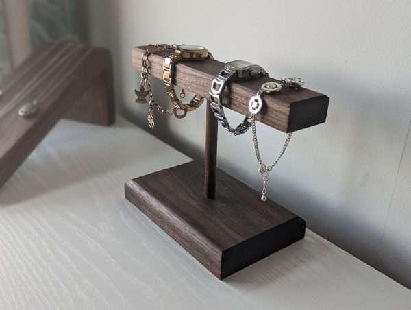 Watch Stand | Bracelet Stand | Jewellery Display - Black Walnut